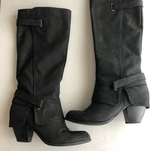 Fergalicious Black Tall Boots Size 11